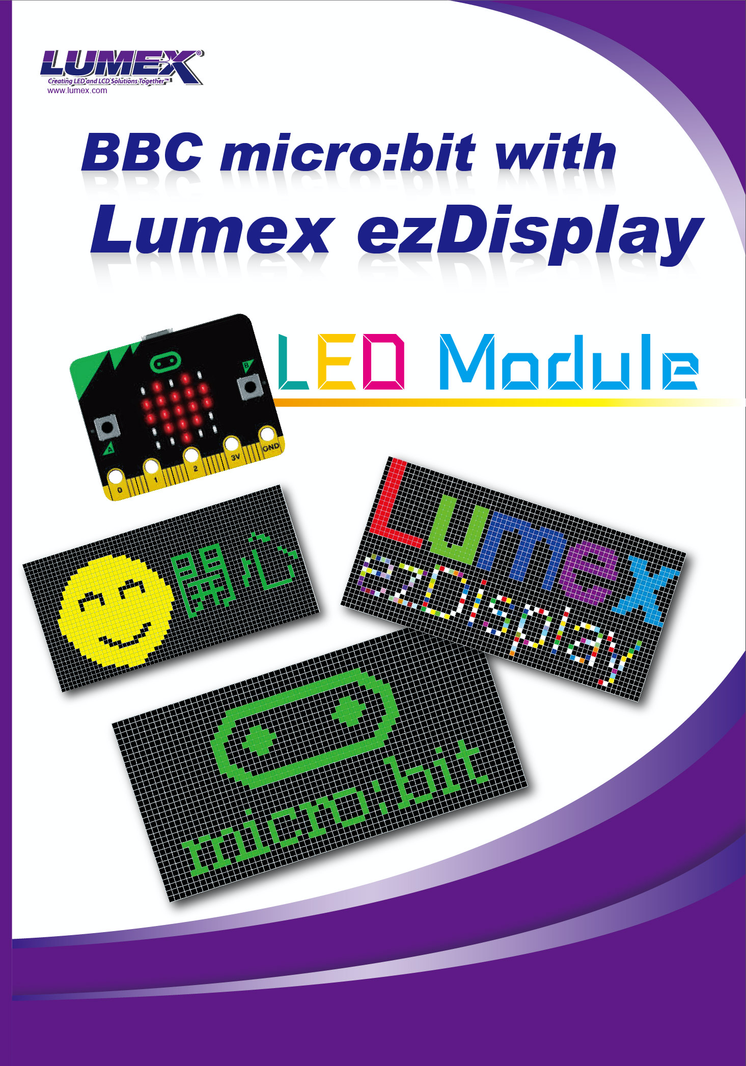 yawning Enlighten buffet ezDisplay LED Module with PC and BBC micro:bit